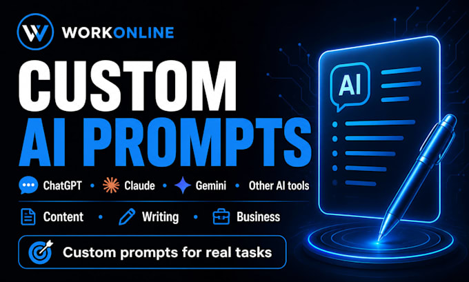create custom ai prompts for content writing and business tasks