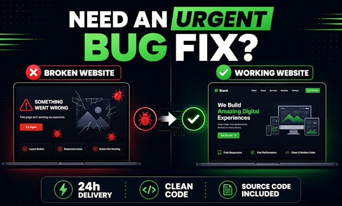 fix react nextjs javascript HTML CSS bugs professionally