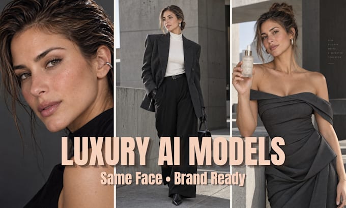 create luxury ai fashion and beauty model images for brands
