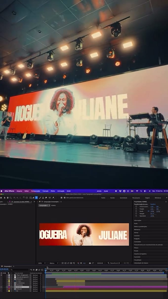 create  concert visual vj loop for led wall led screen and stage show