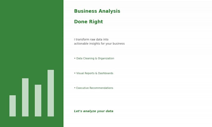 business analysis for small and medium sized businesses