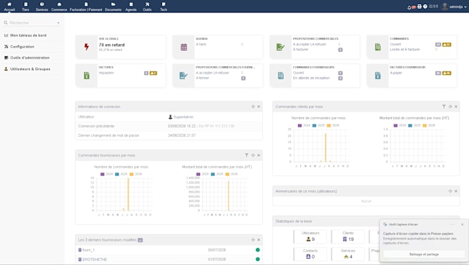 install, configure, and customize dolibarr erp CRM