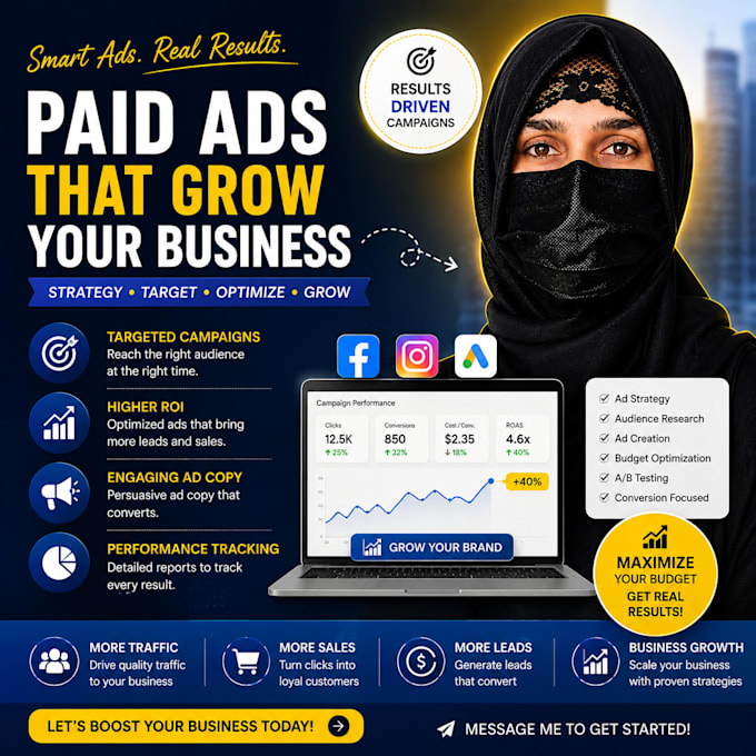be your facebook ads manager and instagram ads expert