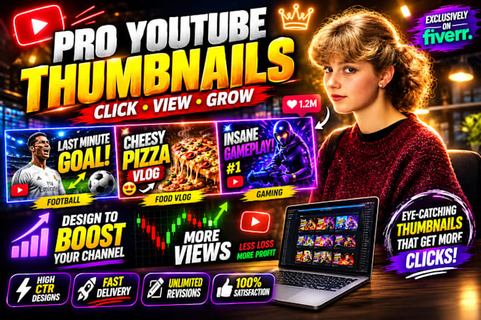design eye catching  mrbeast style youtube thumbnail