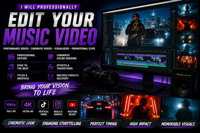 professionally edit your music video