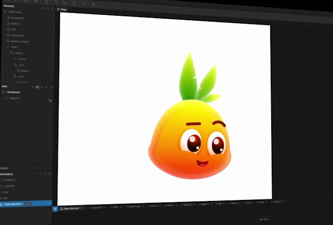 create rive lottie character animation game apps ui animation json svg animation