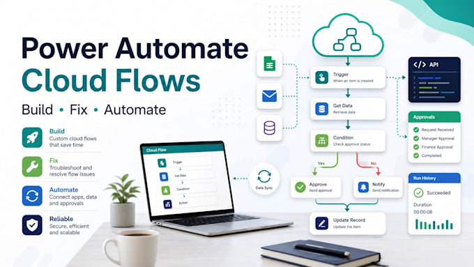 build and fix microsoft power automate cloud flows