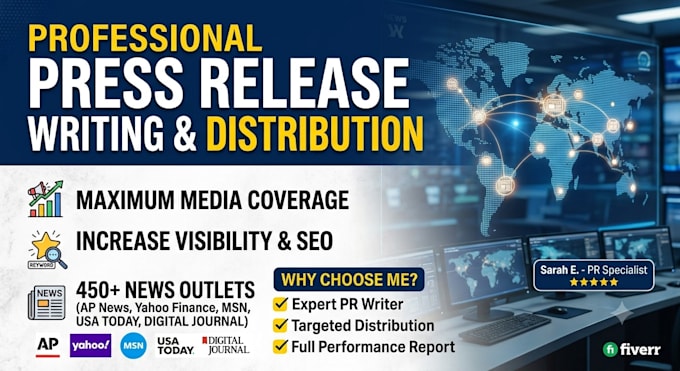 write press release and do pr distribution