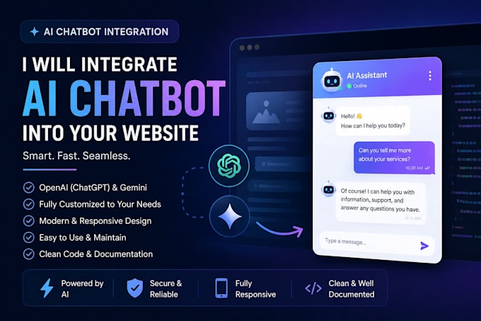 integrate an ai chatbot into your website