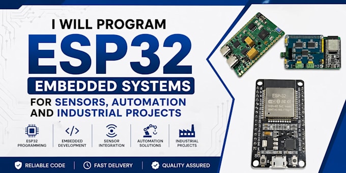 program esp32 embedded systems for sensors automation and industrial projects
