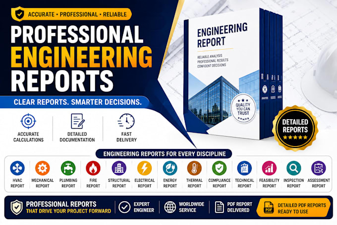 compliance report, hvac report, plumbing report, fire report, mechanical report