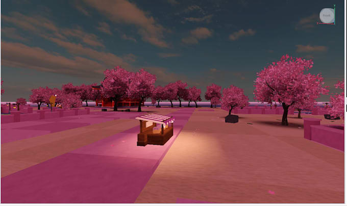 build stylize lowpoly, realistic  roblox map terrain map, loby map