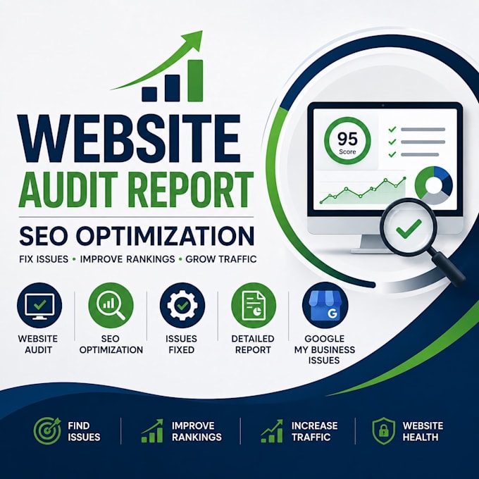 website audit report seo optimization google my business issues website