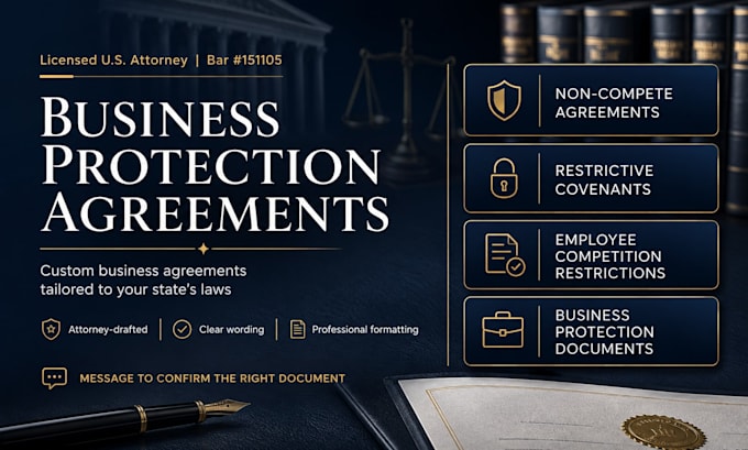 prepare employee competition restriction contracts