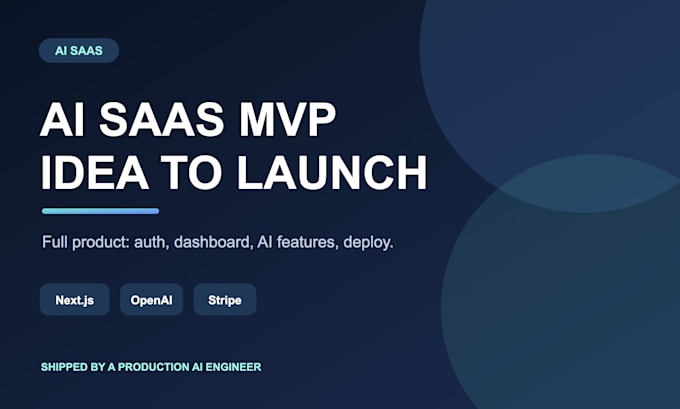 build your ai saas mvp from idea to launch