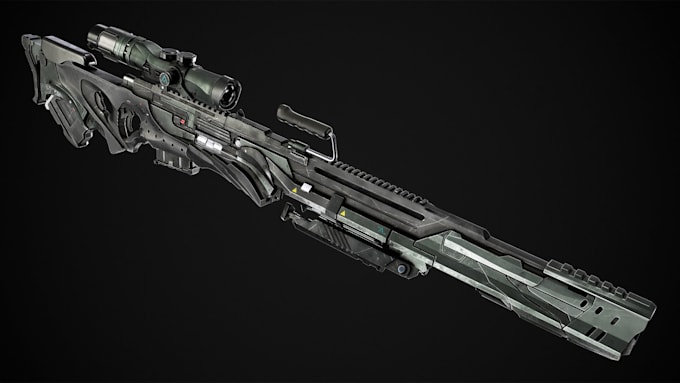 create 3d weapon and game assets modeling for video games