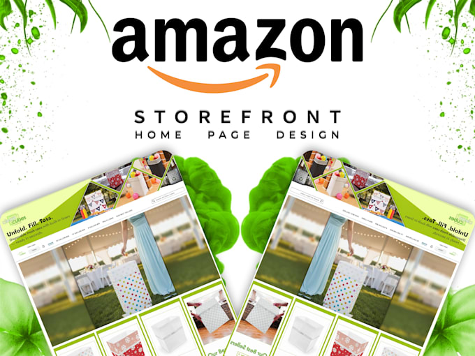 create amazon brand store or amazon storefront design