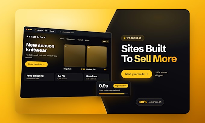 design a professional website or landing page