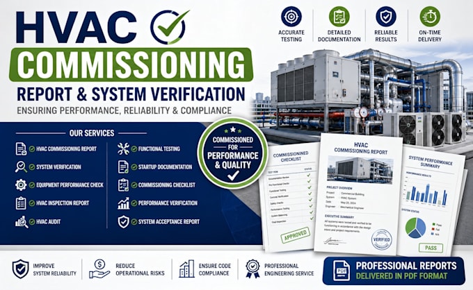 hvac commissioning report and system verification, hvac report