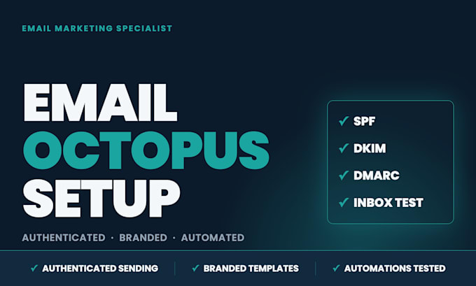 set up emailoctopus with templates and automations