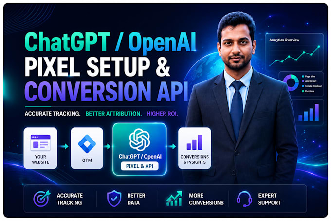 chatgpt pixel openai pixel setup conversion API and event tracking via GTM