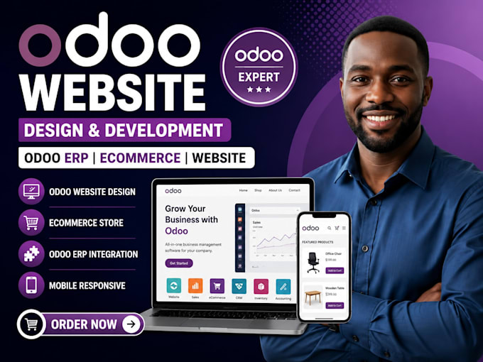 build odoo website design, odoo erp ecommerce website developer as an expert