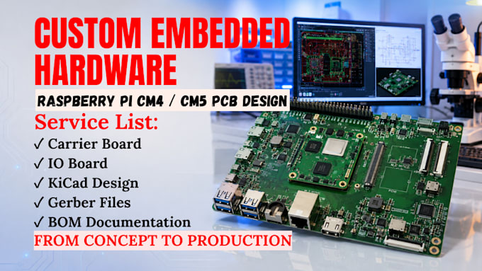 design raspberry pi compute module cm4 cm5 carrier and io board pcb with kicad