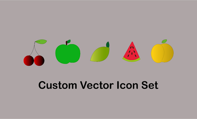 create modern vector icons and custom pictograms