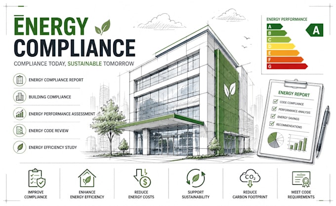 energy compliance report and building performance assessment