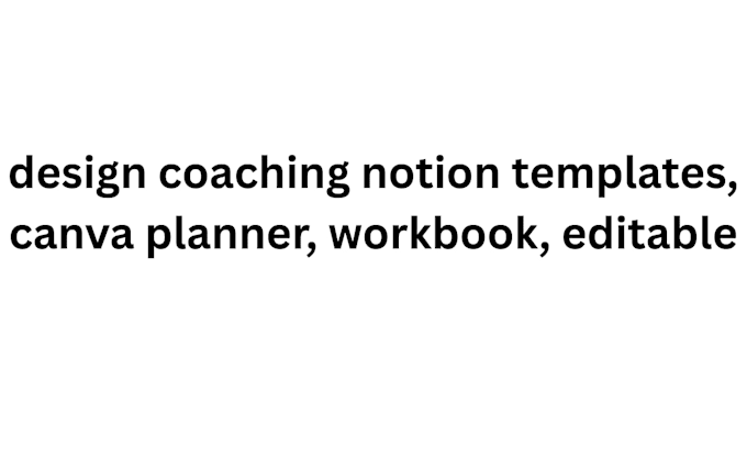design coaching notion templatesworkbook, editable