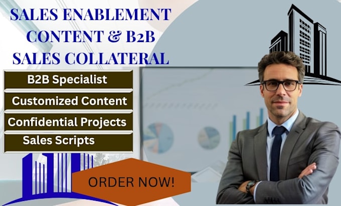 write sales enablement content and b2b sales collateral