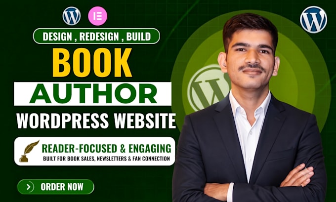 build modern book author website and ebook website