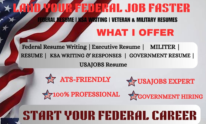 write you a professional federal resume