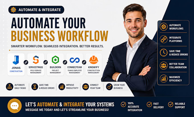 automate jonas construction servicetrade buildern connecteam knowify integration