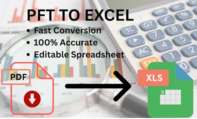 convert PDF or image to excel accurately and professionally