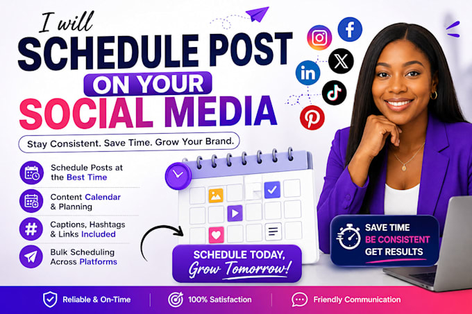 schedule post on your social media