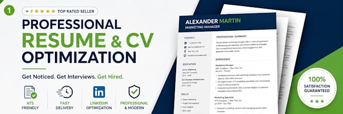 optimize your resume, CV and linkedin profile