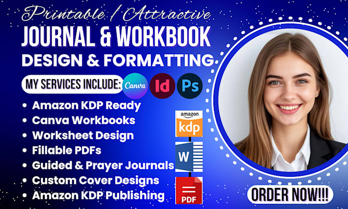 create premium guided journals and printable journal formatting for publishing