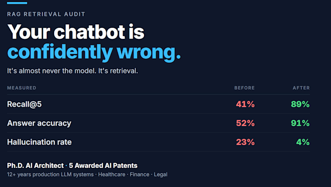 audit and fix your rag chatbot giving wrong or hallucinated answers
