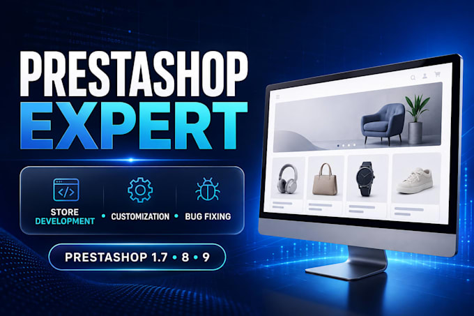 develop, customize, or fix your prestashop online store