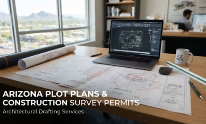 create arizona plot plans, boundary surveys, site plans, property permit plan