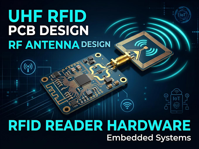 design uhf rfid pcb,antenna and reader handware for embedded system