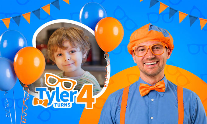 create a custom blippi birthday video