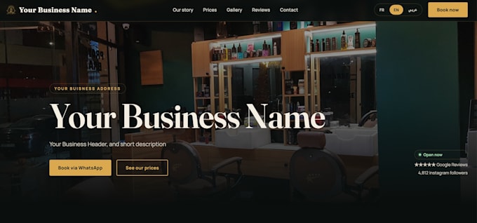 build a professional multilingual business website