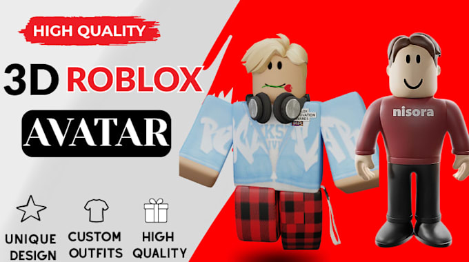 create 3d roblox ugc avatar, custom model, accessory, roblox avatar dynamic head