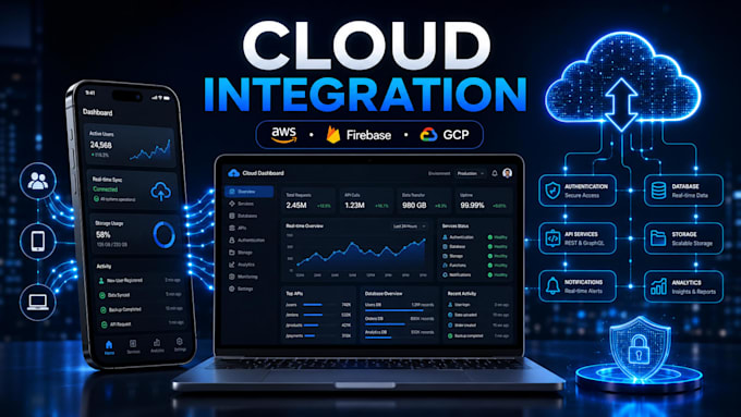integrate cloud services, AWS, into your mobile app, web app, or iot platform