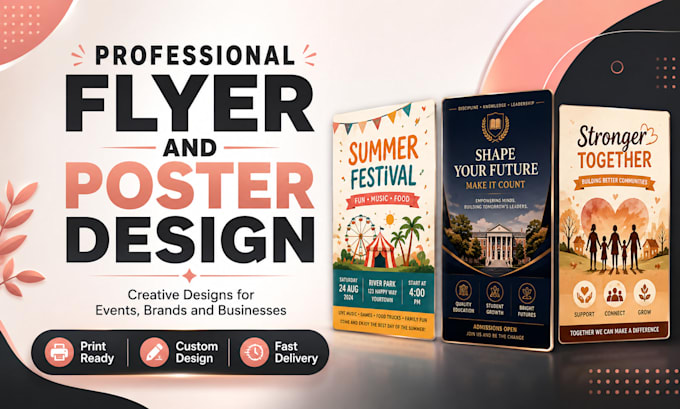 design professional flyers posters and promotional graphics