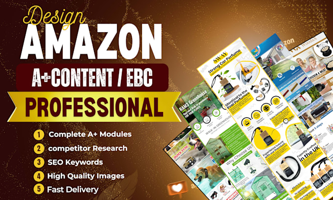 amazon a plus content and ebc design