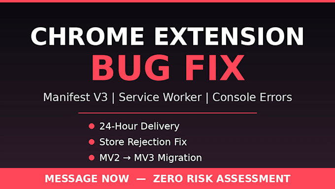 fix chrome extension errors update or migrate to manifest v3