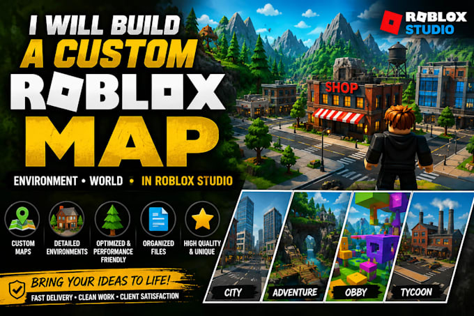 build a custom roblox map in roblox studio